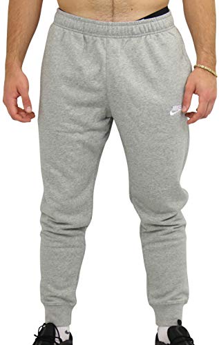 Nike M NSW Club Pants, Pantaloni Uomo, Dk Grey Heather Matte Silver White, S