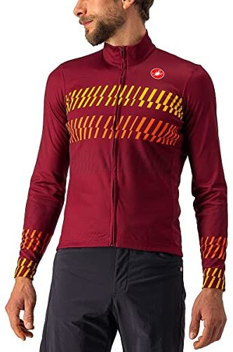 CASTELLI 4522500-421 Unlimited TH Jersey Maglia Lunga Uomo Bordeaux/Goldenrod Taglia XXL