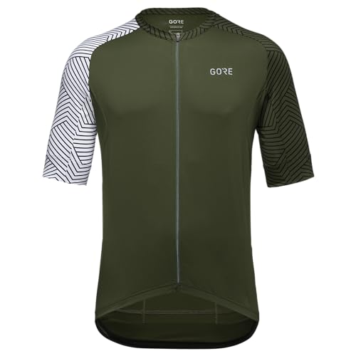 GORE WEAR C5 Jersey, Jerseys Uomo, Utilità Verde Bianco, XXL