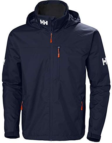 Helly Hansen Uomo Giacca Impermeabile Crew Con Cappuccio, L, Marina Militare