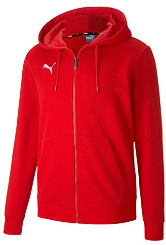 Puma Teamgoal 23 Casuals Felpa con Cappuccio, Rosso (Red), L Uomo