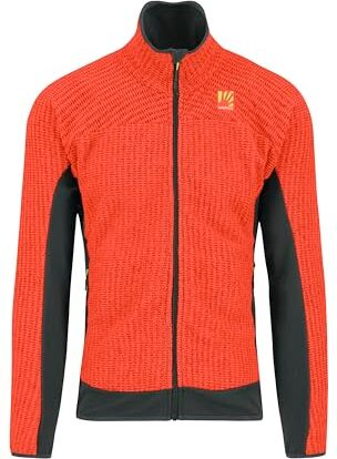 KARPOS ROCCHETTA Fleece Maglia Lunga Uomo Spicy Orange/Black Sand Taglia XXL