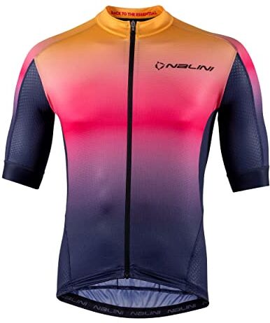 Nalini BAS SPEED JERSEY UOMO T-Shirt ARANCIO/BLU S