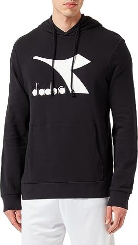 Diadora Hoodie CHROMIA, Black, 3XL Uomo