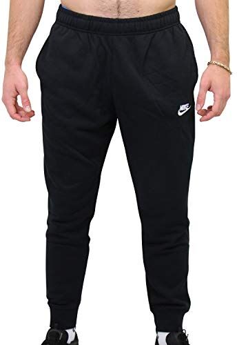 Nike Sportswear Club Jggr Ft, Pantalone Sportivo Uomo, Black/Black(White), 2XL