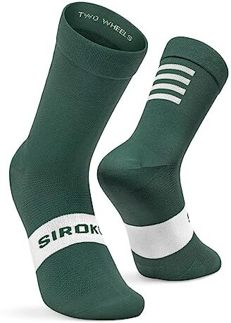 SIROKO Calze da Ciclismo  XS-S Verde militare