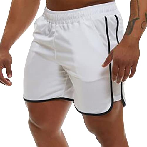 Genfien Pantaloncini Sportivi da Uomo Allenamento Fitness Shorts Jogging Pantaloncini Asciugatura Veloce Traspirante Leggero Sportivi Shorts