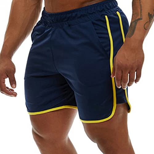 Genfien Pantaloncini Sportivi da Uomo Allenamento Fitness Shorts Jogging Pantaloncini Asciugatura Veloce Traspirante Leggero Sportivi Shorts