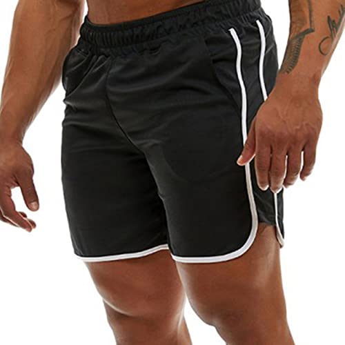 Genfien Pantaloncini Sportivi da Uomo Allenamento Fitness Shorts Jogging Pantaloncini Asciugatura Veloce Traspirante Leggero Sportivi Shorts