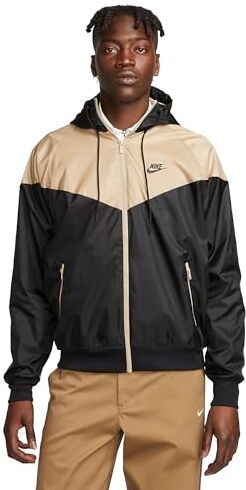 Nike M NK WVN LND WR HD JKT Giacca Uomo BLACK/KHAKI/BLACK Taglia XS