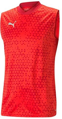 Puma Teamcup Maglia Allenamento SL, Maglietta Uomo, Rosso, S