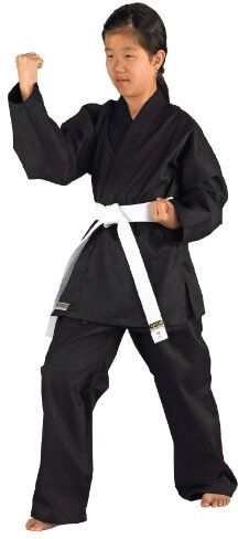 Kwon , Kimono Bambino Karatea Shadow, Nero (Schwarz), 120 cm