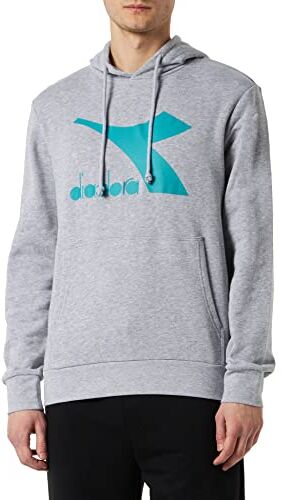 Diadora Hoodie CHROMIA, Light Middle Gray Melange, 3XL Uomo