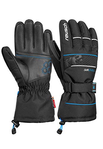 Reusch Connor R-Tex Xt Guanti, Unisex, , Black/Brilliant Blue, 10