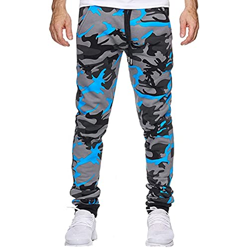 NOAGENJT Pantaloni Uomo Sportivi Uomo Jogging stampa mimetica Fitness Pantaloni Casuali Sport Shot Men's Pantaloni Pantaloni Corti Lavoro