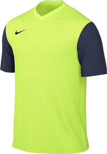 Nike DF Tiempo Prem II, T-Shirt Uomo, Volt/Midnight Navy/Black, M