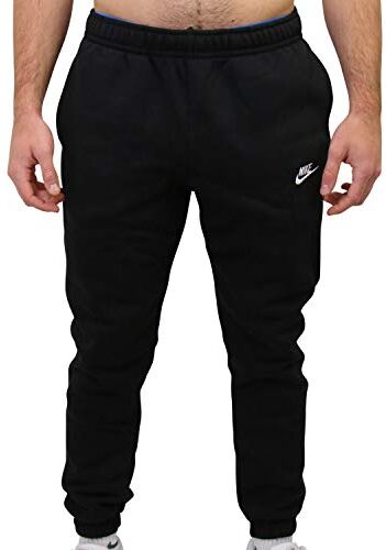 Nike Sportswear Club Fleece, Pantalone Sportivo Uomo, Black/White, 10