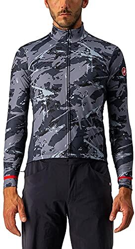 CASTELLI Unlimited TH Jersey, Maglia Lunga Uomo, Gray/Blue