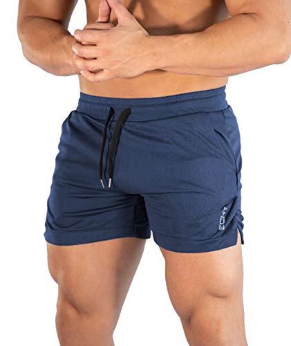 Superora Pantaloncini da Running Uomo 2 in 1 Pantalone Corto Sportivo Uomo Short Pantaloncini da Asciugatura Rapida Traspirante Outdoor