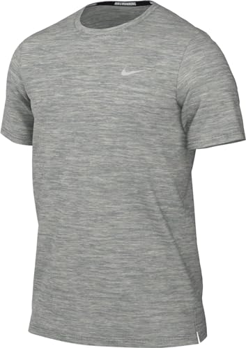 Nike t-Shirt UV Miler Uomo ABB. Running Grigio S