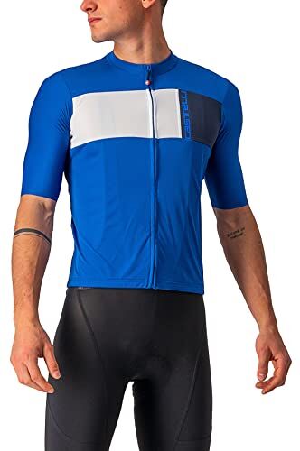 CASTELLI PROLOGO 7 Jersey, Maglia Lunga Uomo, Azzurro Italia/Ivory-Savile BL