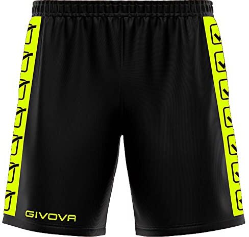 GIVOVA Pantaloncino Poly Band Giallo Fluo/Nero