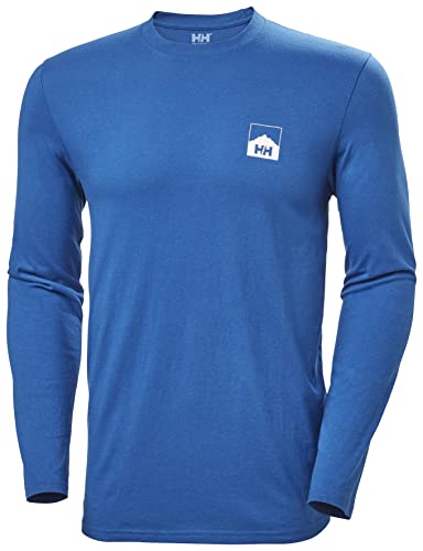 Helly Hansen Nord Graphic Maglietta a Maniche Lunghe, Uomo, Blu (606 Deep Fjord), S