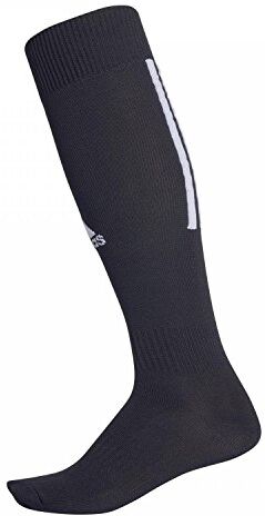 Adidas Calzettoni Calcio Santos Sock 18 Black, Calze Unisex-Adulto, Nero Bianco, XL