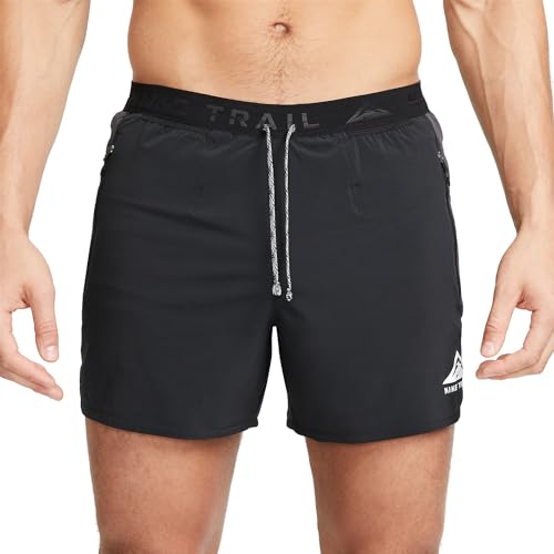 Nike -010 M NK DF Trail Short 5IN Pantaloni Sportivi Uomo Black/Dk Smoke Grey/White L