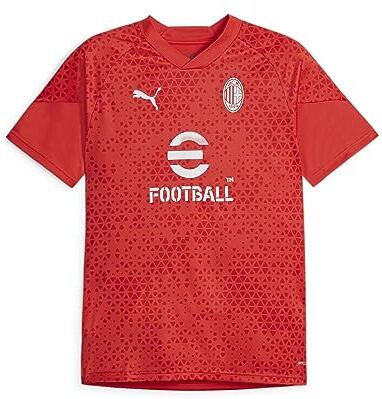 Puma AC MILAN Maglia Training, Stagione 2023/24, Rosso, Adulto, Unisex, XXL