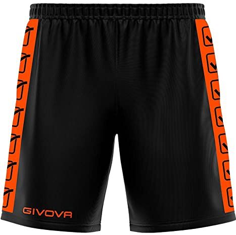 GIVOVA Pantaloncino Poly Band Arancio Fluo/Nero