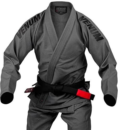 VENUM Contender Evo BJJ Gi, Unisex-Adulto, Grigio Scuro, A3