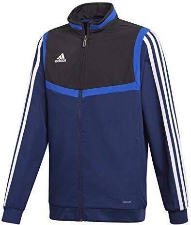 Adidas Tiro 19, Giacca da Rappresentanza Unisex Bambini, Dark Blue/Black/White, 164