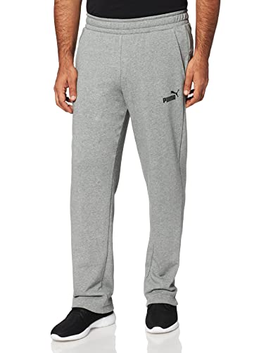 Puma Ess Logo S TR Op SRL, Pantaloni Uomo, Grigio (Medium Gray Heather), L Lungo