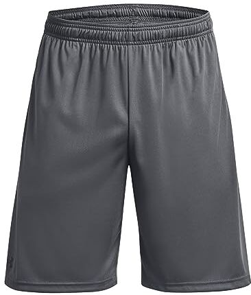 Under Armour Tech Wordmark Graphic Short, Pantaloncini Uomo, Pitch Gray / / Nero, XS/S