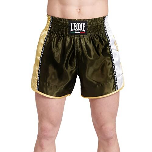 Leone Training Pantaloncino Kick-Thai Unisex – Adulto, Verde,