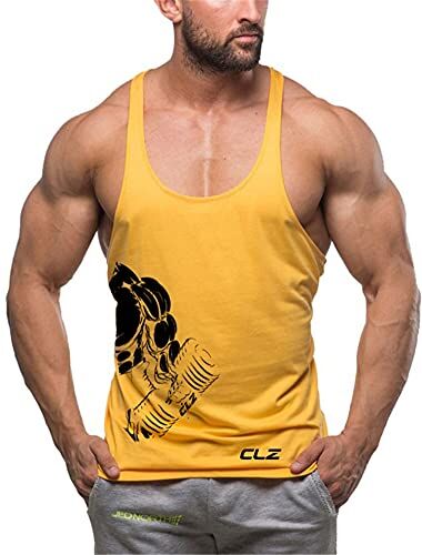 Cabeen Uomo Palestra Canotta Bodybuilding Canottiera Maglie Sportive Senza Maniche Gym Fitness Tank Top