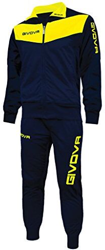 GIVOVA Visa Fluo – tuta Sportivo, BLU-GIALLO, S