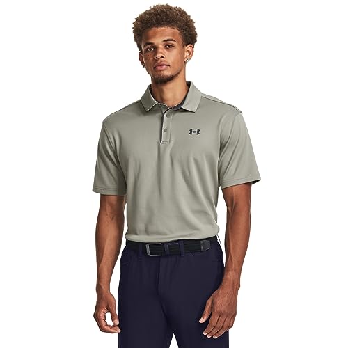 Under Armour Polo Tech Golf, Uomo, Verde, XL/XXL