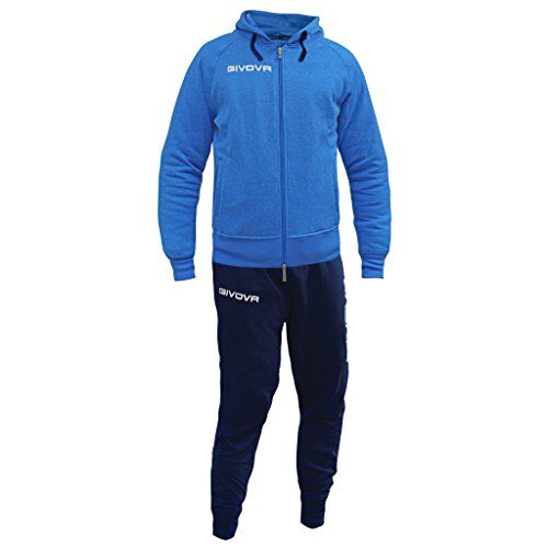 GIVOVA , Tuta Unisex – Adulto, Azzurro Melange/Blu, 2XL