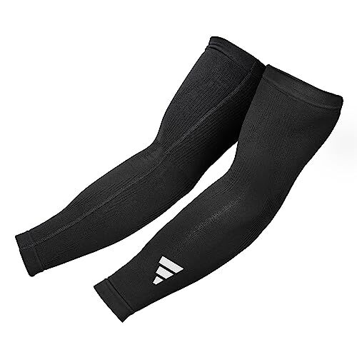 Adidas Braccio Maniche a Compressione Unisex-Adult, Nero, L/XL