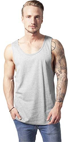 Urban Classics Jersey Big Tank, Canotta Sportiva Uomo, Grigio (H.grey), M