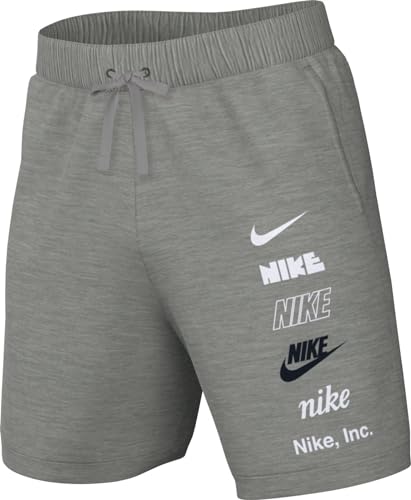 Nike M NK Club+ FT Short MLOGO Pantaloni Sportivi Uomo Dk Grey Heather XL