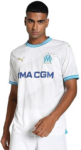 Puma Olympique de Marseille Home Jersey Replica, T-Shirt Unisex-Adulto, White