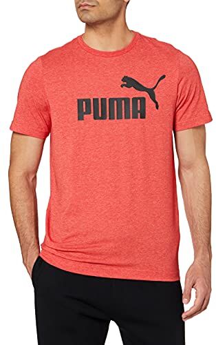 Puma Ess Heather Tee Maglietta, Rosso (High Risk Red), XXL Uomo