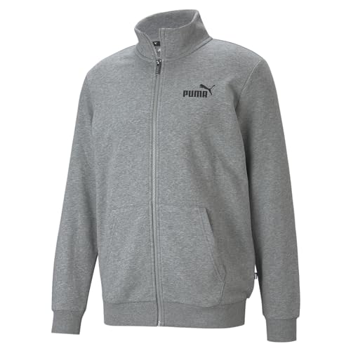 Puma Ess Track Felpa con Cappuccio Medium Gray Heather L