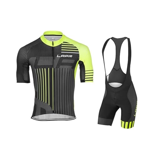 HOMTOL da Ciclismo Uomo Gel cuscino Salopette Pantaloncini Corti Imbottiti Set di Abbigliamento Ciclista tute da ciclismo