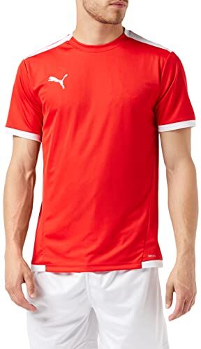 Puma Uomo Shirt, Regular, Pelle,  Red  White, 3XL