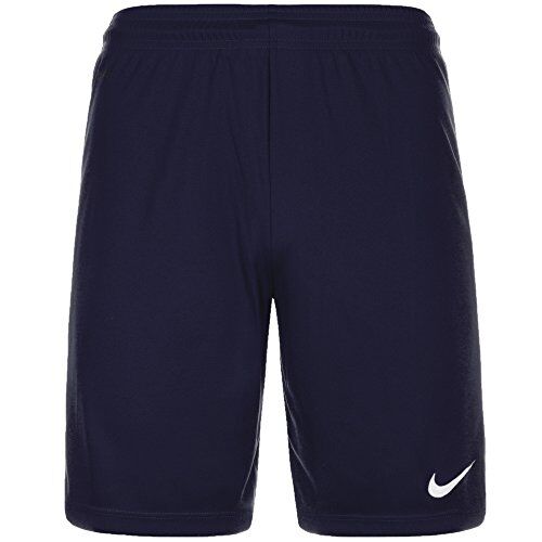Nike PARK II KNIT SHORT NB, Pantaloncini Uomo, Blu Navy Notte/Bianco, XL