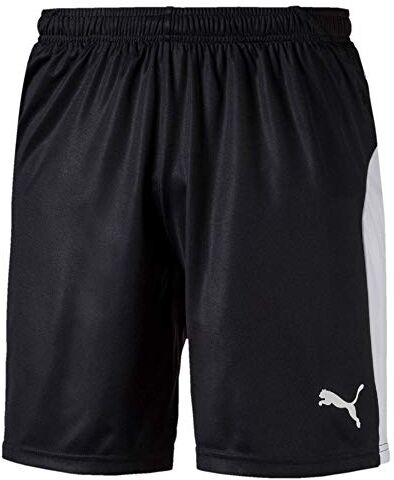 Puma Liga Shorts , Pantaloncini Da Calcio Uomo, Nero ( Black/ White), XL